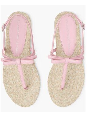 NEW Stuart Weitzman Felicity Slingback Espadrille Sandal Pink Size 6 $295 [jb]